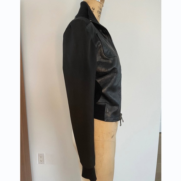 Louis Verdad Leather Bomber Jacket - Picture 2 of 3